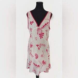 Petal & Pup Fleur Mini Dress Large Tropical Linen Blend NWT